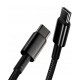 Кабель Baseus Tungsten Gold Fast Charging Data Cable Type-C to Type-C 100W 2m Black (CATWJ-A01)