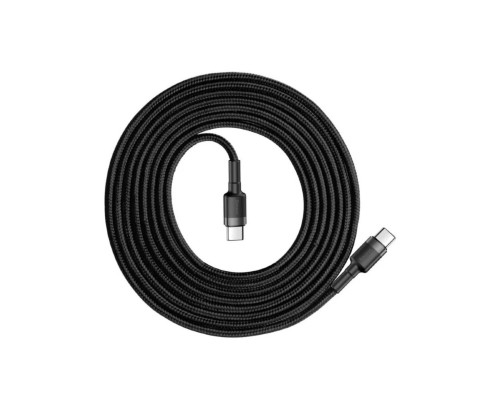 Кабель Baseus Cafule PD2.0 100W flash charging USB Type-C-Type-C cable (20V 5A) 2m Gray+Black (CATKLF-ALG1)