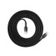 Кабель Baseus Cafule PD2.0 100W flash charging USB Type-C-Type-C cable (20V 5A) 2m Gray+Black (CATKLF-ALG1)