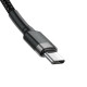 Кабель Baseus Cafule PD2.0 100W flash charging USB Type-C-Type-C cable (20V 5A) 2m Gray+Black (CATKLF-ALG1)
