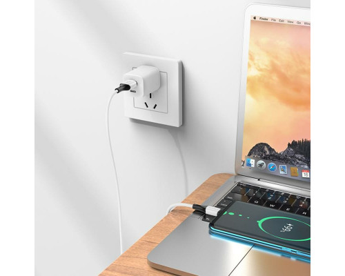 Кабель BOROFONE BX79 USB to Type-C 3A, 1m, silicone, silicone connectors, White (BX79CW)