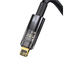 Кабель Baseus Explorer Series Auto Power-Off Fast Charging Data Cable USB to IP 2.4A 2m Black (CATS000501)