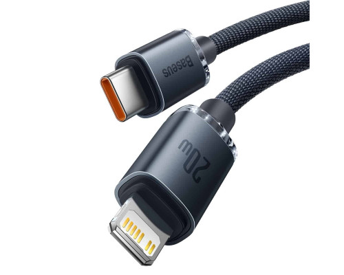 Кабель Baseus Crystal Shine Series Fast Charging Data Cable Type-C to iP 20W 1.2m Black (CAJY000201)