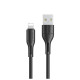 Кабель Usams US-SJ500 U68 Lightning Charging & Data Cable 1m Black (SJ500USB01)