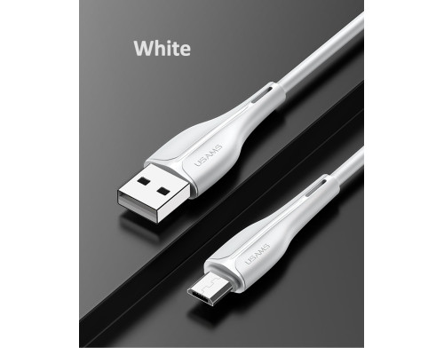 Кабель Usams US-SJ373 U38 Micro Charging and Data Cable 1m White (SJ373USB02)