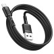 Кабель HOCO X83 USB to Micro 2.4A, 1m, PVC, PVC connectors, Black (6931474770882)