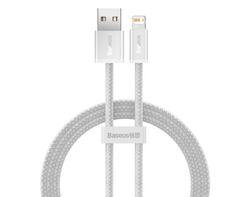 Кабель Baseus Dynamic Series Fast Charging Data Cable USB to iP 2.4A 1m White (CALD000402)