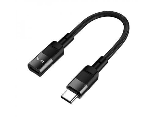 Кабель HOCO U107 Type-C male to iP female adapter cable(L=0.1m) Black (6931474789983)