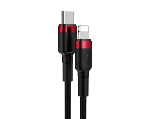 Кабель Baseus Cafule Cable Type-C to iP PD 20W 1m Red+Black (CATLKLF-91)