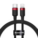 Кабель Baseus Cafule Cable Type-C to iP PD 20W 1m Red+Black (CATLKLF-91)