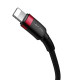 Кабель Baseus Cafule Cable Type-C to iP PD 20W 1m Red+Black (CATLKLF-91)