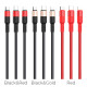 Кабель HOCO X26 Xpress one pull three charging cable iP+Micro+Type-C Black+Red (6957531080282)