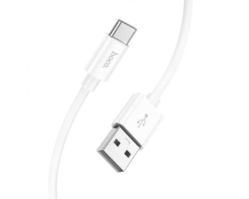 Кабель HOCO X87 Magic silicone charging data cable for Type-C White (6931474783240)