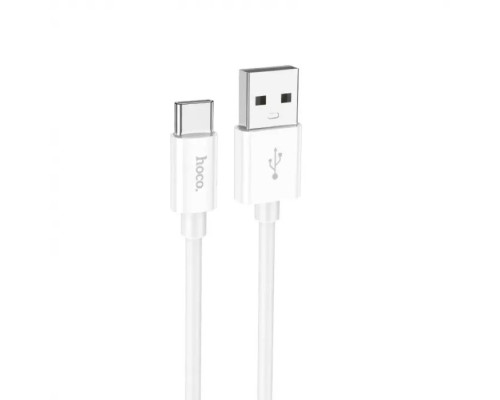 Кабель HOCO X87 Magic silicone charging data cable for Type-C White (6931474783240)