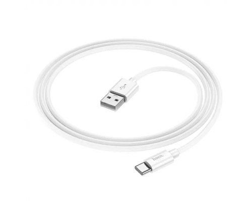 Кабель HOCO X87 Magic silicone charging data cable for Type-C White (6931474783240)