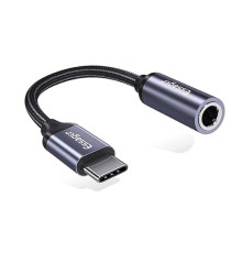 Адаптер Essager E01 Type c to 3.5mm Jack Headphone Adapter grey (EZJE01-0G) (EZJE01-0G)