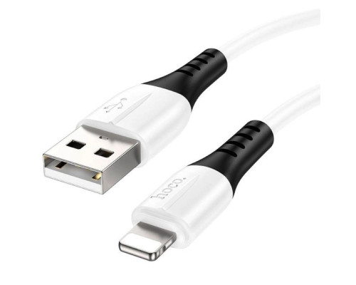 Кабель HOCO X82 USB to iP 2.4A, 1m, silicone, silicone connectors, White (6931474768544)