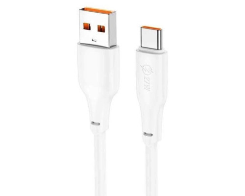 Кабель HOCO X93 USB to Type-C 27W, 1m, TPE, TPE connectors, White (6931474790675)