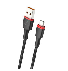 Кабель WUW-X203 USB Type-C 2,4A 1m black (6972573336203)