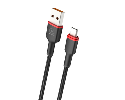 Кабель WUW-X203 USB Type-C 2,4A 1m black (6972573336203)