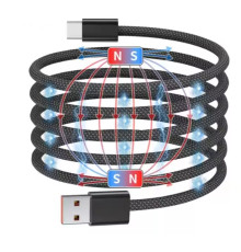 Кабель NN SN2 Magnetic Usb Type-C 1m 100W grey (NNSN2)