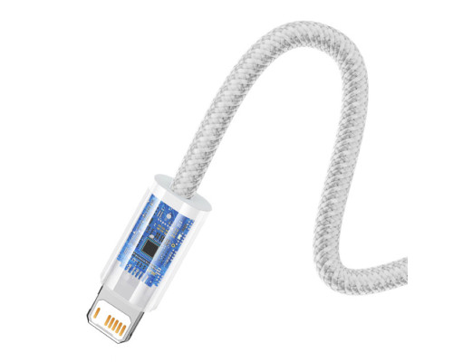 Кабель Baseus Dynamic Series Fast Charging Data Cable USB to iP 2.4A 2m White (CALD000502)