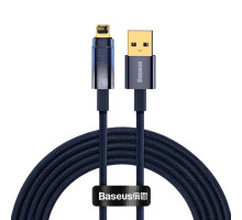 Кабель Baseus Explorer Series Auto Power-Off Fast Charging Data Cable USB to IP 2.4A 1m Blue (CATS000403)