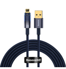 Кабель Baseus Explorer Series Auto Power-Off Fast Charging Data Cable USB to IP 2.4A 1m Blue (CATS000403)