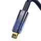 Кабель Baseus Explorer Series Auto Power-Off Fast Charging Data Cable USB to IP 2.4A 1m Blue (CATS000403)