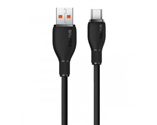 Кабель Baseus Pudding Series Fast Charging Cable USB to Type-C 100W 1.2m Cluster Black (P10355703111-00)