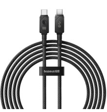 Кабель Baseus Unbreakable Series Fast Charging Data Cable Type-C to Type-C 100W 2m Cluster Black (P10355800111-01)