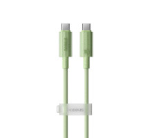 Кабель Baseus Habitat Series Fast Charging Cable Type-C to Type-C 100W 1m Natural Green (P10360202631-00)