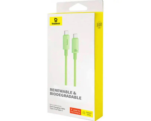 Кабель Baseus Habitat Series Fast Charging Cable Type-C to Type-C 100W 1m Natural Green (P10360202631-00)