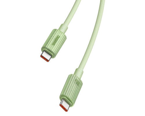 Кабель Baseus Habitat Series Fast Charging Cable Type-C to Type-C 100W 1m Natural Green (P10360202631-00)