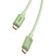 Кабель Baseus Habitat Series Fast Charging Cable Type-C to Type-C 100W 1m Natural Green (P10360202631-00)