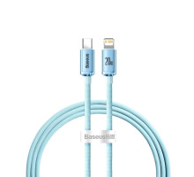 Кабель Baseus Crystal Shine Series Fast Charging Data Cable Type-C to iP 20W 1.2m Sky Blue (CAJY001303)