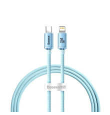 Кабель Baseus Crystal Shine Series Fast Charging Data Cable Type-C to iP 20W 1.2m Sky Blue (CAJY001303)