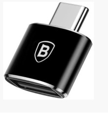 Адаптер Baseus USB Female To Type-C Male Adapter Converter Black (CATOTG-01)