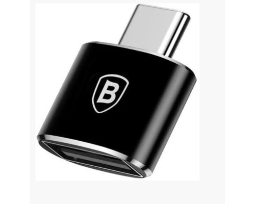 Адаптер Baseus USB Female To Type-C Male Adapter Converter Black (CATOTG-01)