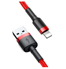 Кабель Baseus Cafule Cable USB For Lightning 2.4A 1m Red+Red (CALKLF-B09)
