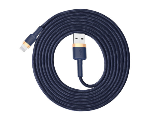 Кабель Baseus Cafule Cable USB For iP 1.5A 2m Gold+Blue (CALKLF-CV3)