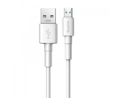 Кабель Baseus Mini White Cable USB For Micro 2.4A 1m White (CAMSW-02)