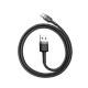 Кабель Baseus Cafule Cable USB For Type-C 3A 0.5m Gray+Black (CATKLF-AG 1)