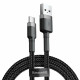 Кабель Baseus Cafule Cable USB For Type-C 3A 1m Gray+Black (CATKLF-BG1)