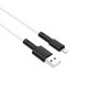 Кабель BOROFONE BX31 USB to iP 2.4A, 1m, silicone, TPE connectors, White (BX31LW)
