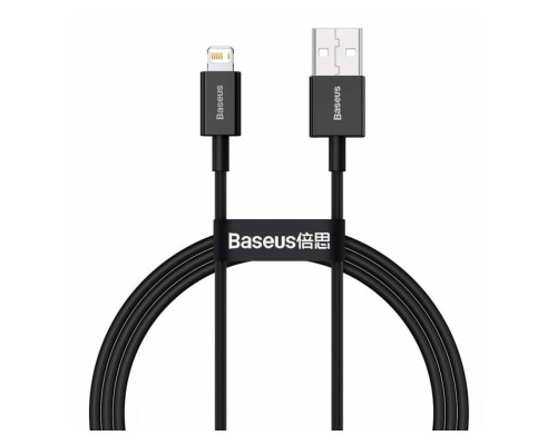 Кабель Baseus Superior Series USB to iP 2.4A 1m Black (CALYS-A01)