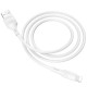 Кабель BOROFONE BX43 USB to iP 2.4A, 1m, PVC, PVC connectors, White (BX43LW)