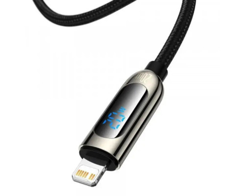 Кабель Baseus Display Fast Charging Data Cable Type-C to IP 20W 1m Black (CATLSK-01)