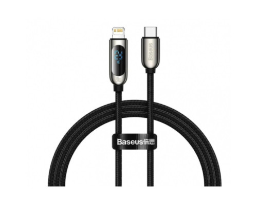 Кабель Baseus Display Fast Charging Data Cable Type-C to IP 20W 1m Black (CATLSK-01)