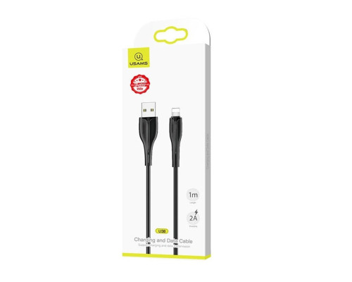 Кабель Usams US-SJ371 U38 Lightning Charging and Data Cable 1m Black (SJ371USB01)